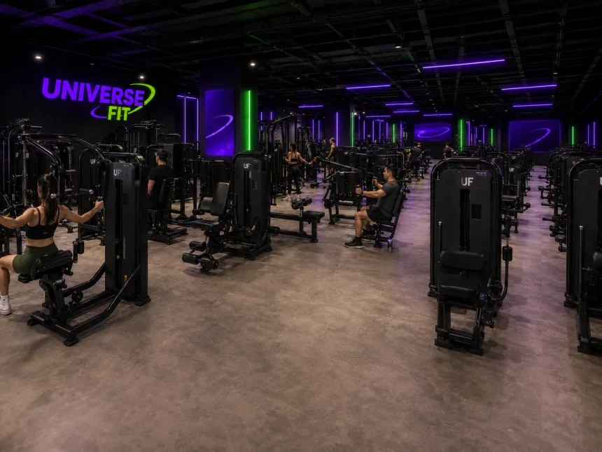 Sala de máquinas de Universe Fit con equipamiento completo